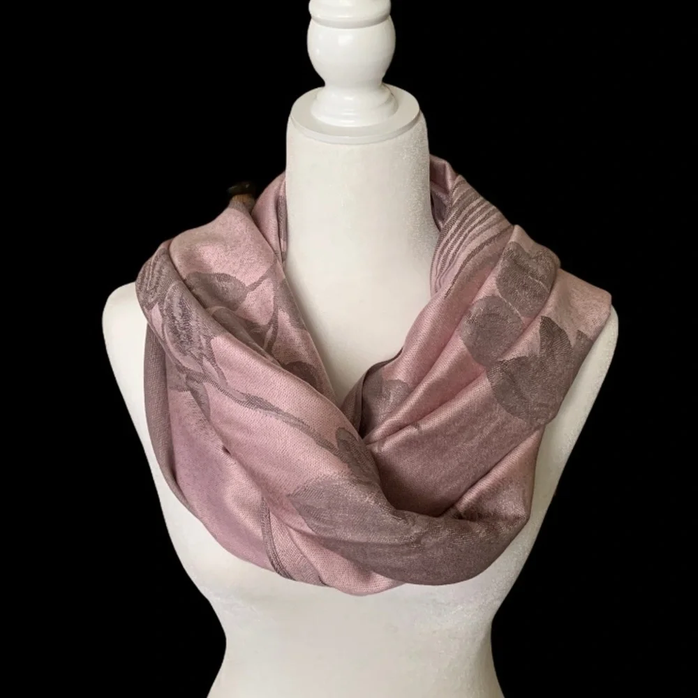 Soft Floral Pashmina Scarf NEW
